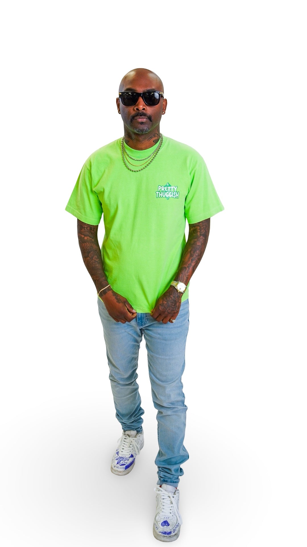 'Where Dem Dollas At' Tee- Neon Green