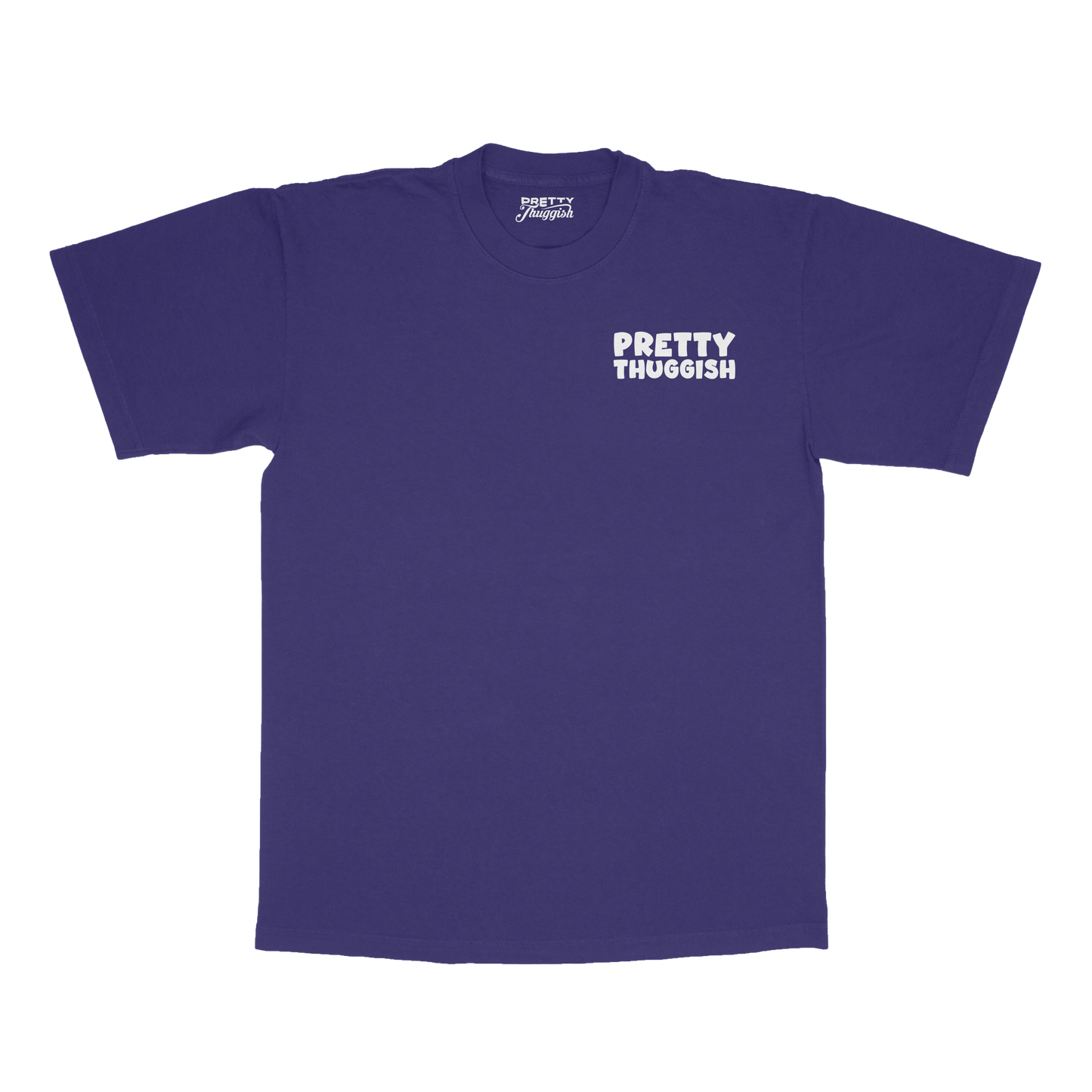 Girls Never Give Up Tee- Purp