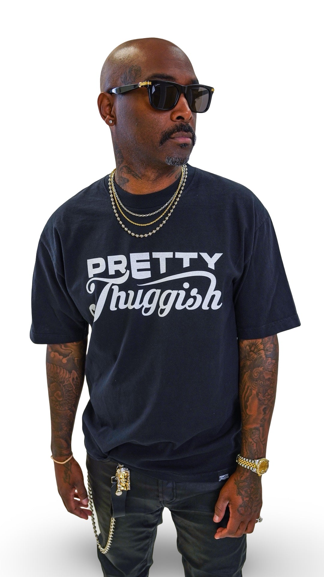 Pretty Thuggish Classic Tee- Black