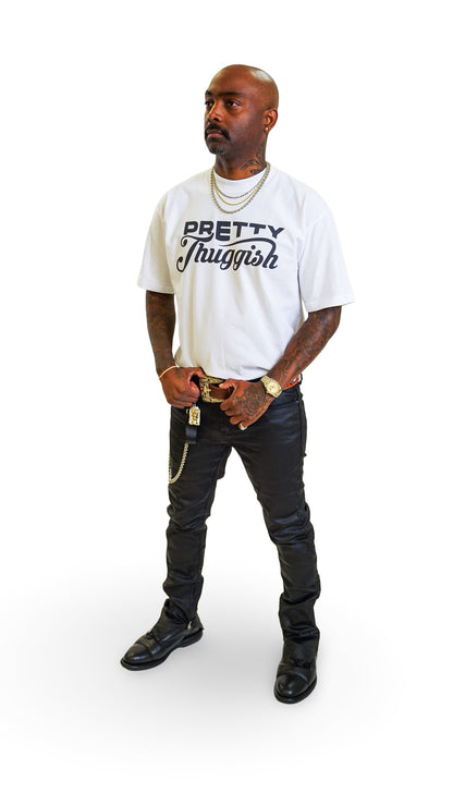 Pretty Thuggish Classic Tee- White