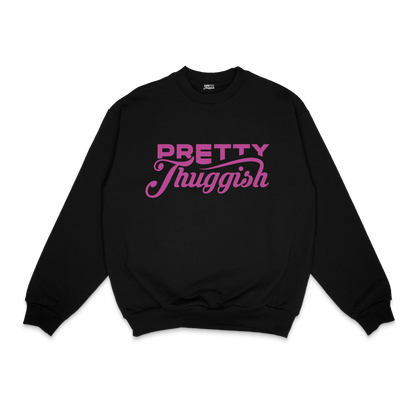 Pretty Thuggish Crewneck-Black/Pink